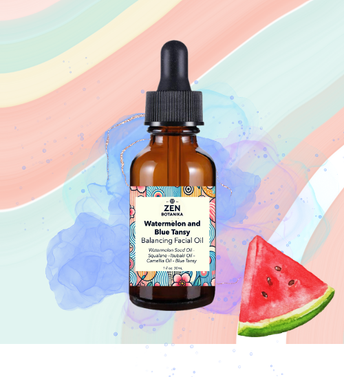 Watermelon and Blue Tansy Balancing Facial Oil by Zen Botanika - Crystal Davidson