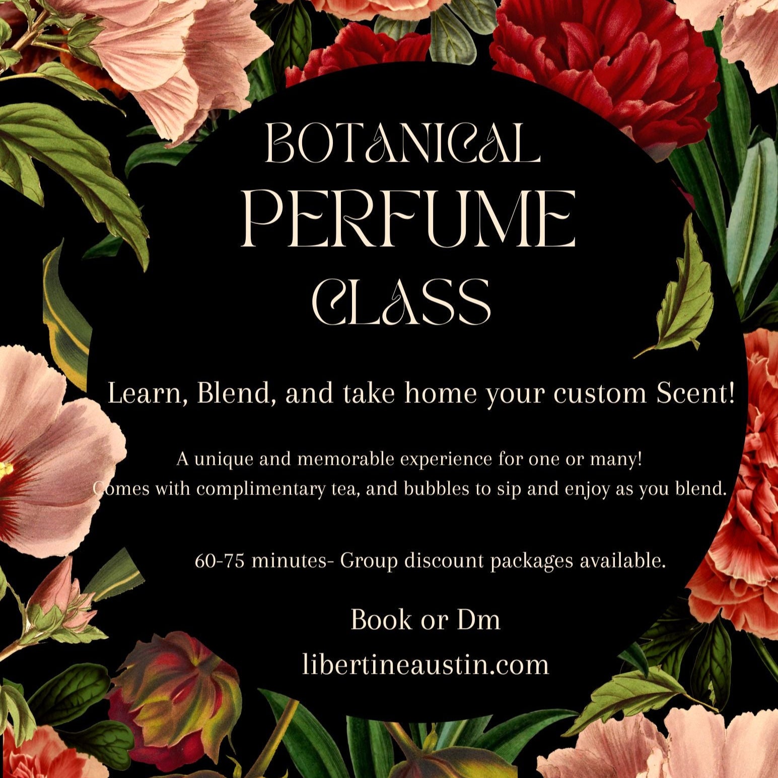 Perfume Blending Class 70 minutes Crystal Davidson