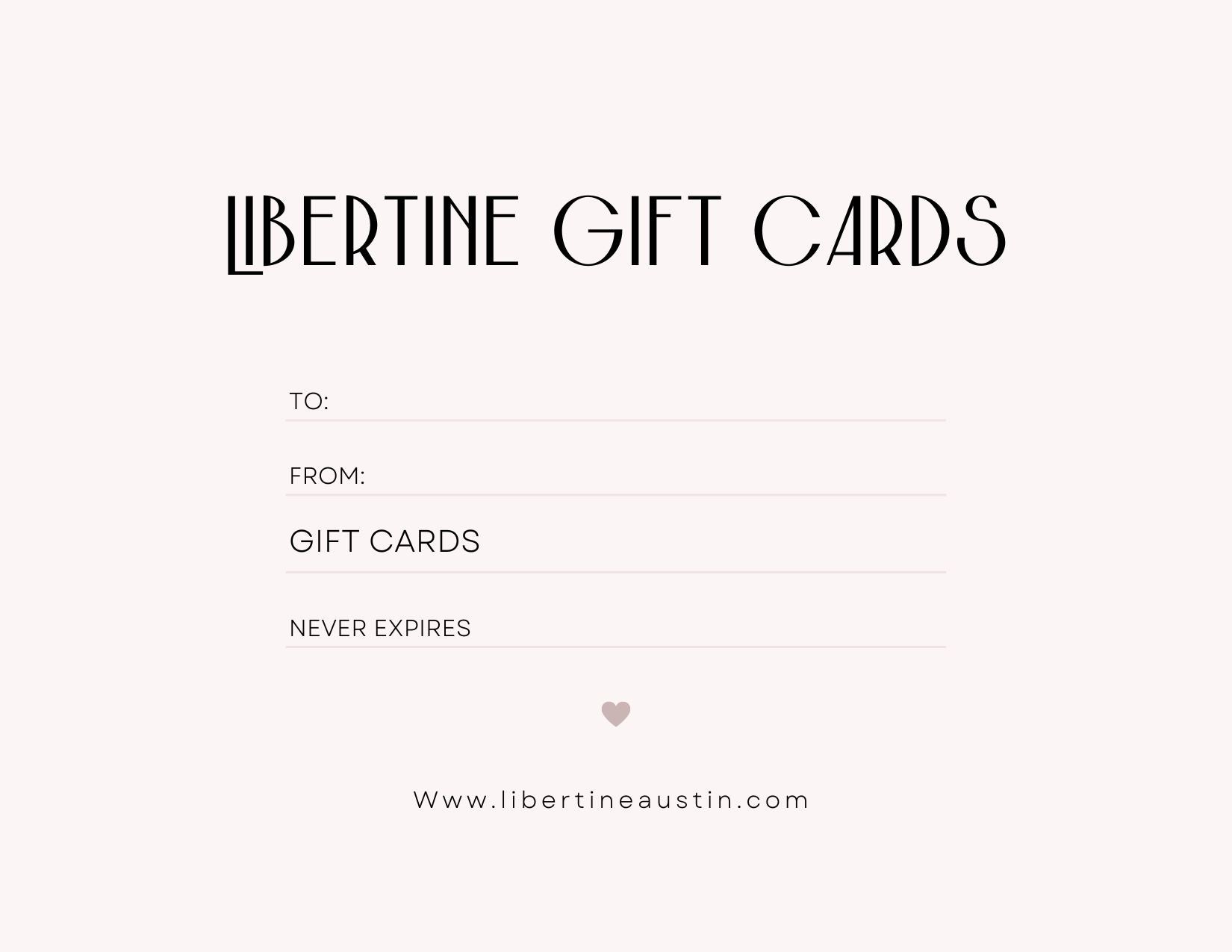 Libertine Gift Cards - Libertine x Viriditas Botanicals 