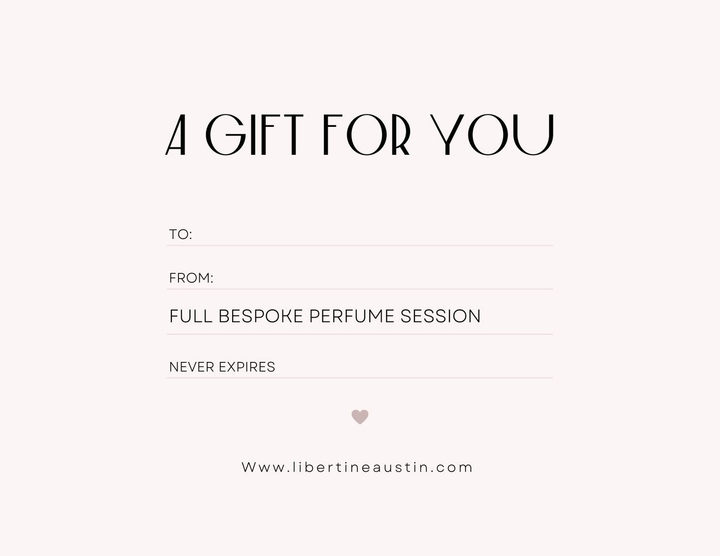 Gift Card - Full Bespoke Botanical Perfume Session - Libertine x Viriditas Botanicals 