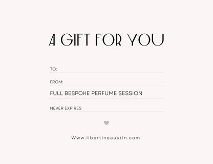 Gift Card - Full Bespoke Botanical Perfume Session - Libertine x Viriditas Botanicals 